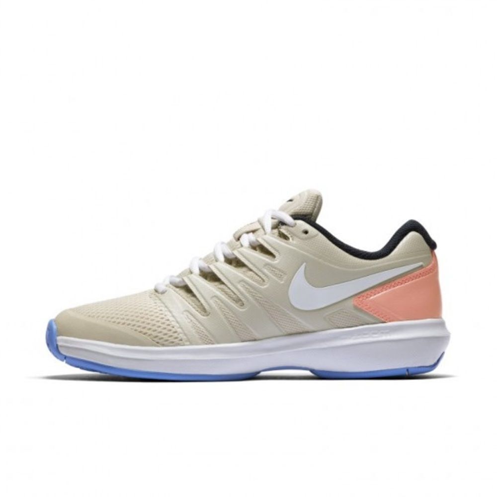 NikeCourt Air Zoom Prestige Womenโs TennisโShoe - Beige & Pink